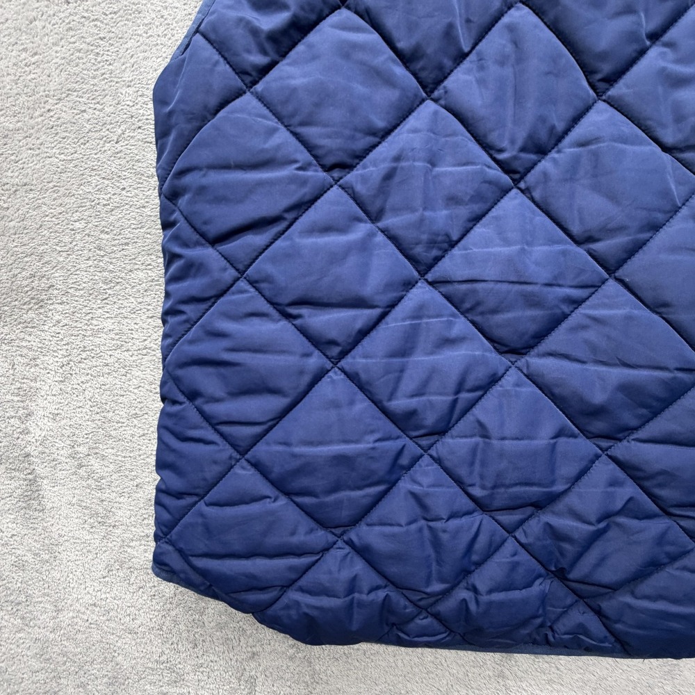 J.Crew Vest Womens Small Blue Quilted‎ Puffer Full Zip Pockets Fall Winter - Picture 12 of 15